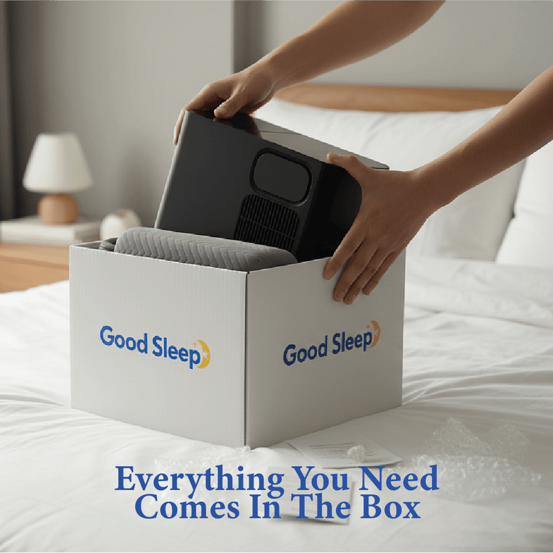 Unboxing the Good Sleep bed cooling system hub